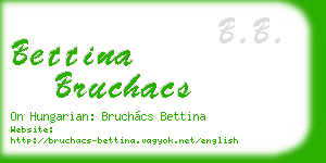 bettina bruchacs business card