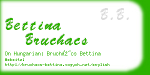 bettina bruchacs business card